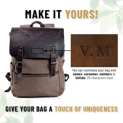 Vintage Rucksack aus Baumwoll-Canvas | MILAN