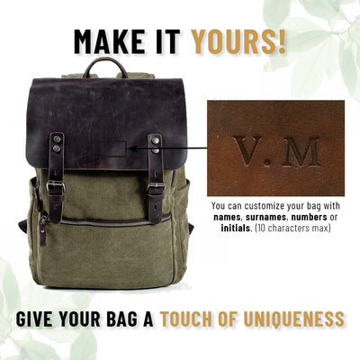 Vintage Rucksack aus Baumwoll-Canvas | MILAN