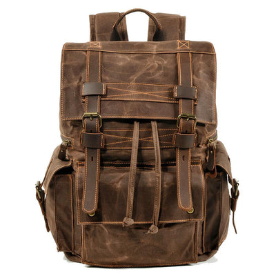 canvas rucksack bag