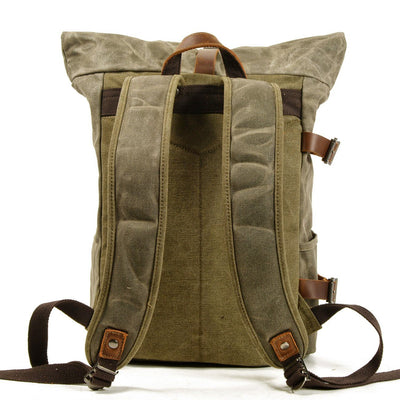 vintage biker backpack